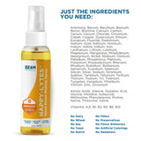 BEAM MINERALS Happy-Lytes Electrolyte Misting Spray bottle side view