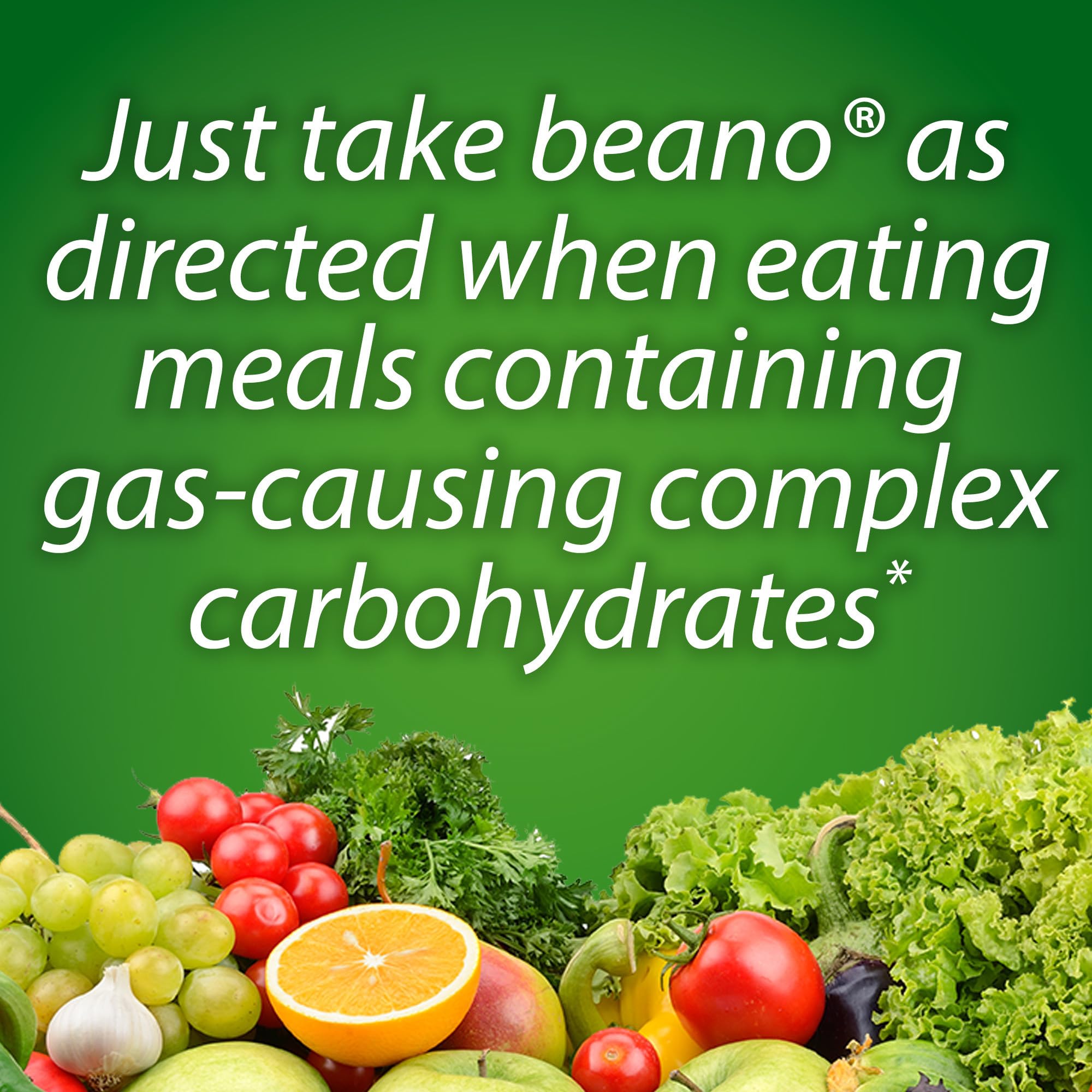 Beano daily Enzyme Gas Relief 800 GALU in a hand