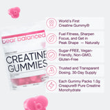 Bear Balanced Creatine Gummies back view packaging
