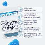 Bear Balanced Creatine Gummies close-up of gummies