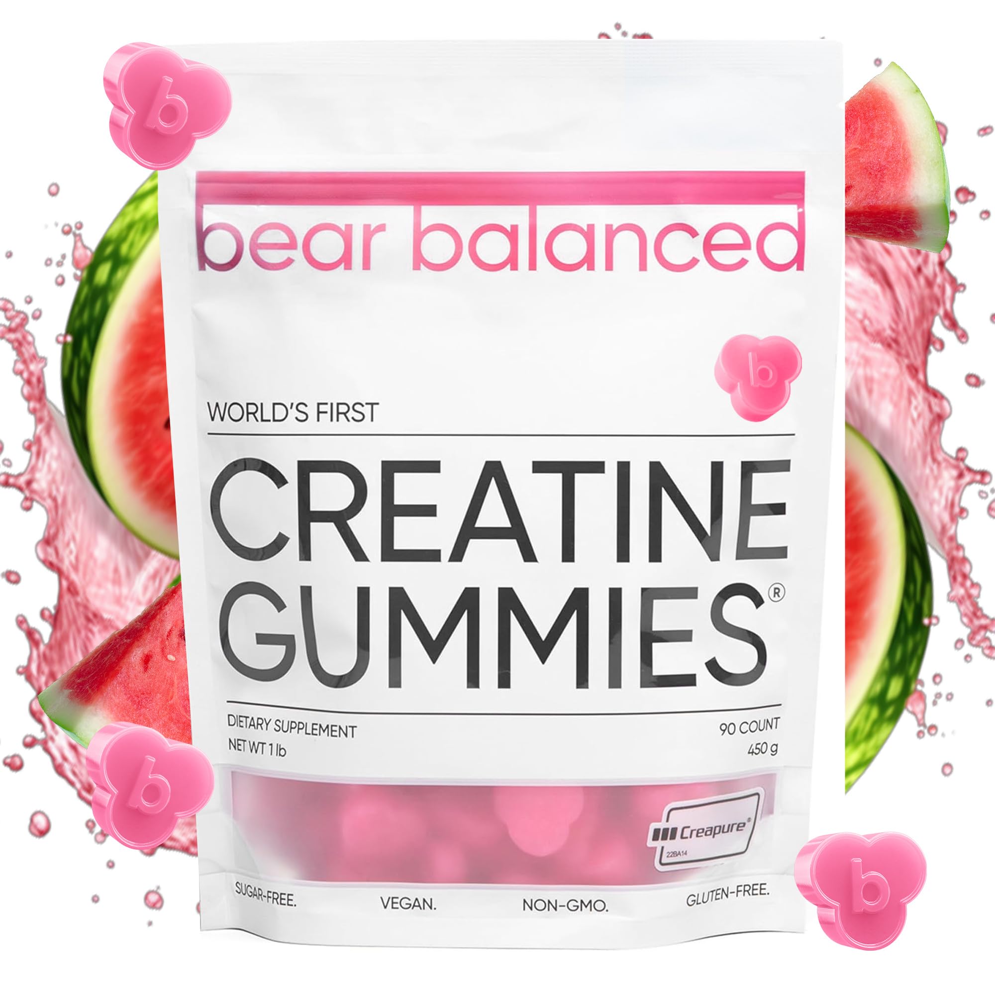 Bear Balanced Creatine Gummies front view packaging