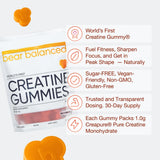 Bear Balanced Creatine Gummies packaging side view