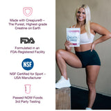Bear Balanced Creatine Gummies with a measuring scoop
