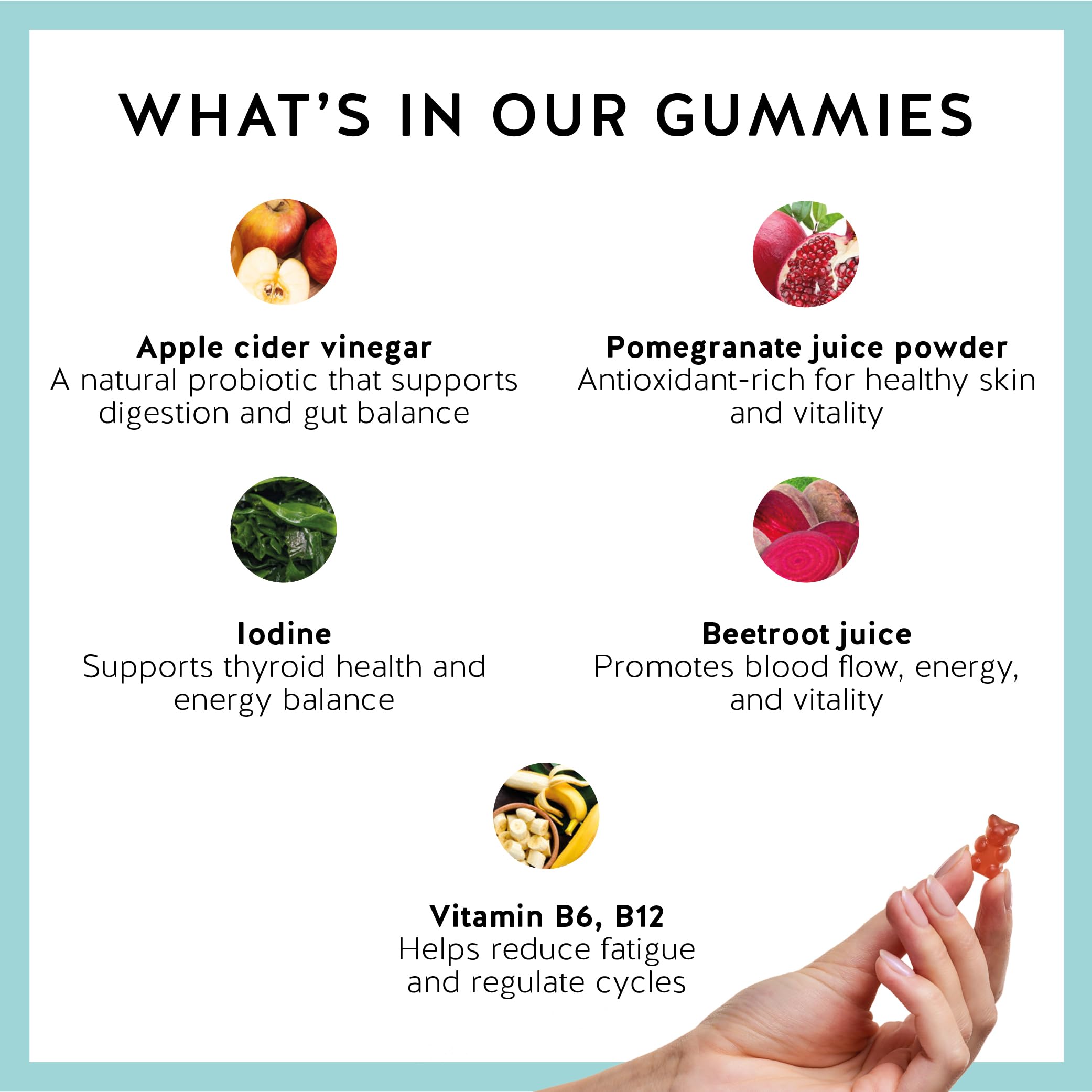 Bears with Benefits Apple Cider Vinegar Gummies close-up