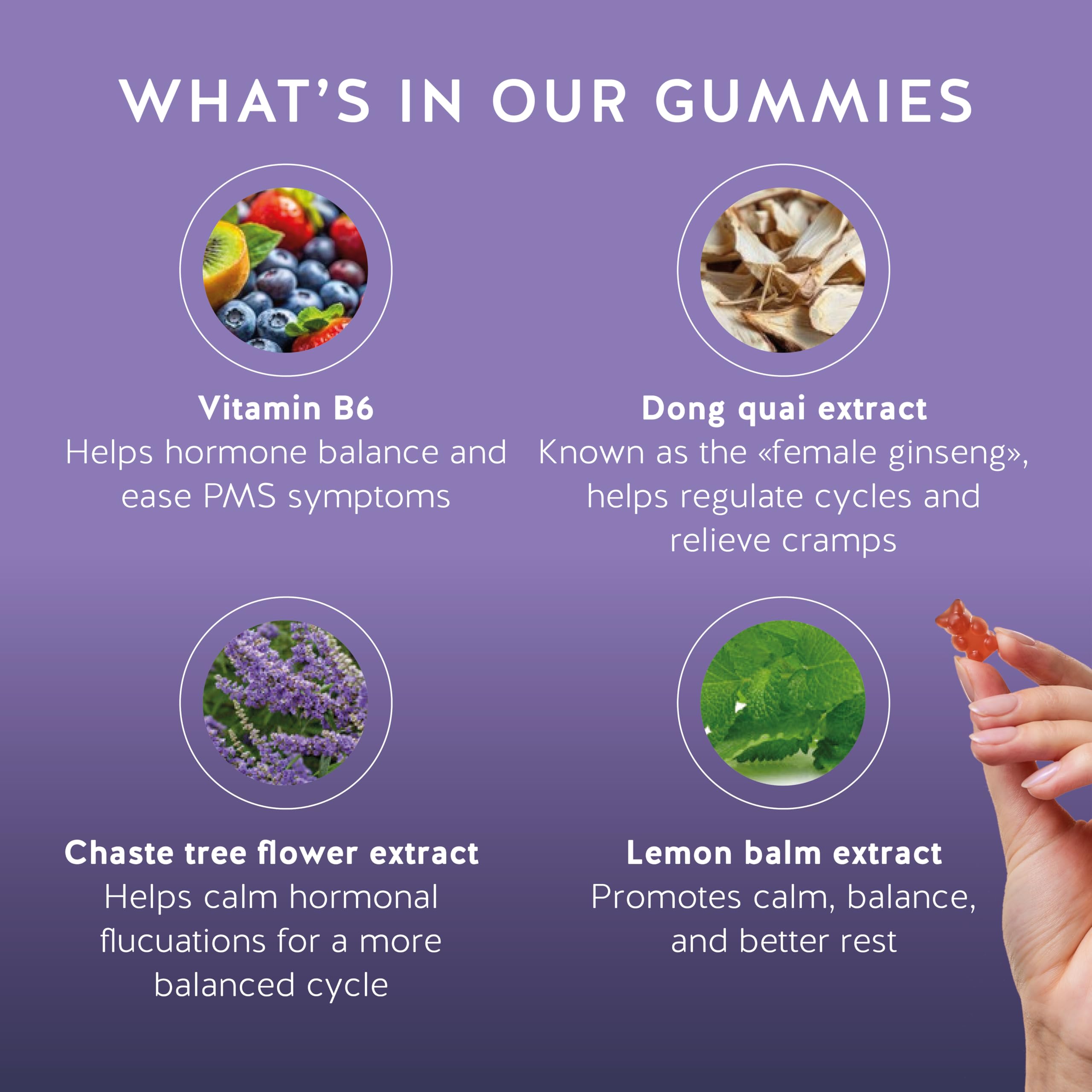 Bears with Benefits Multivitamins for Women gummy close-up