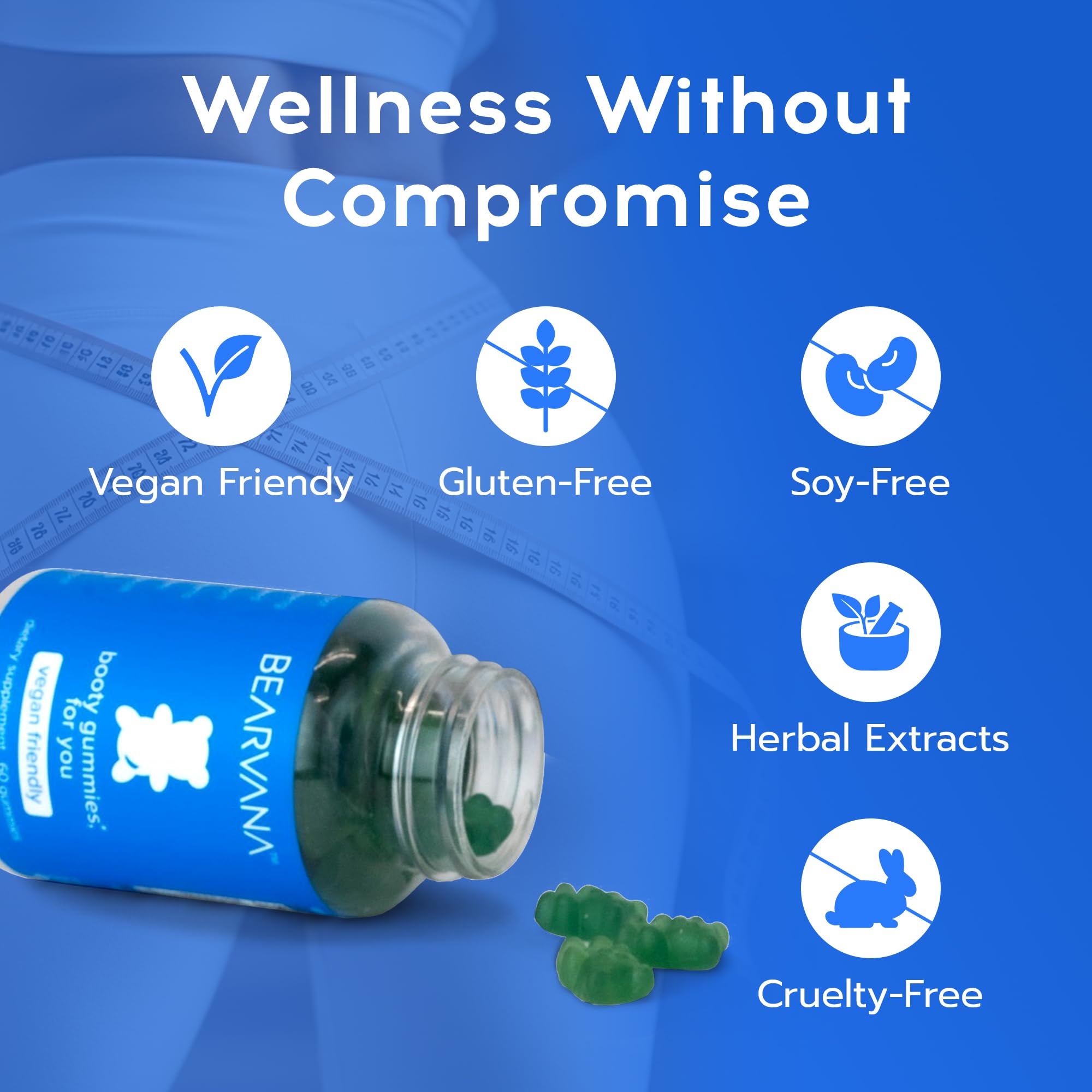 BEARVANA Women's Daily Multivitamin Gummies with ingredients