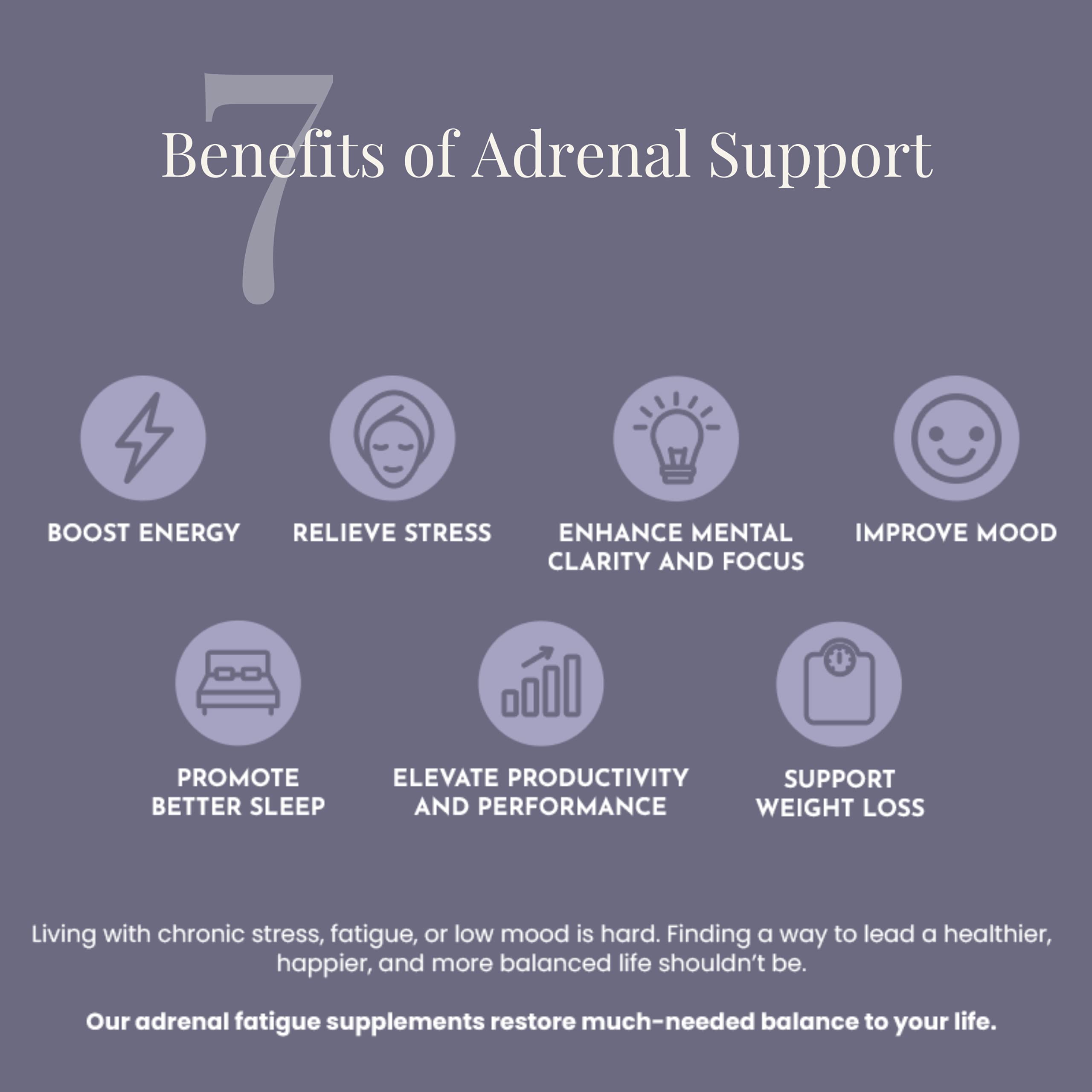 BeautiBe Adrenal Support Supplement 60 Capsules with a glass of water