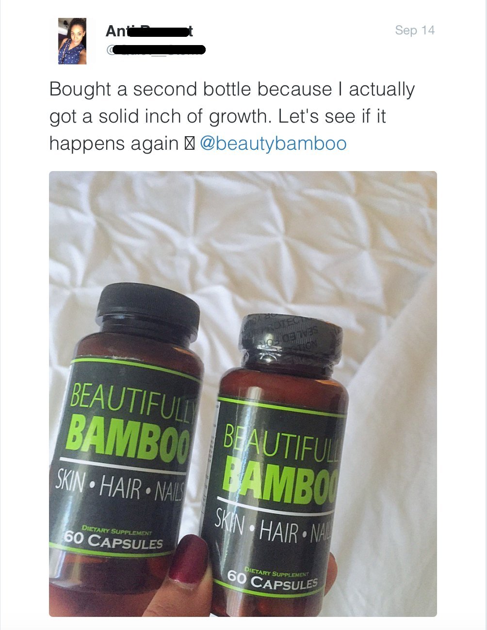 Beautifully Bamboo Hair, Skin & Nails Supplement with natural elements