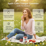 Beauty Grip Organic Apple Cider Vinegar Gummies in a bowl
