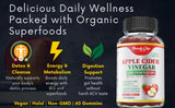 Beauty Grip Organic Apple Cider Vinegar Gummies with fresh apples