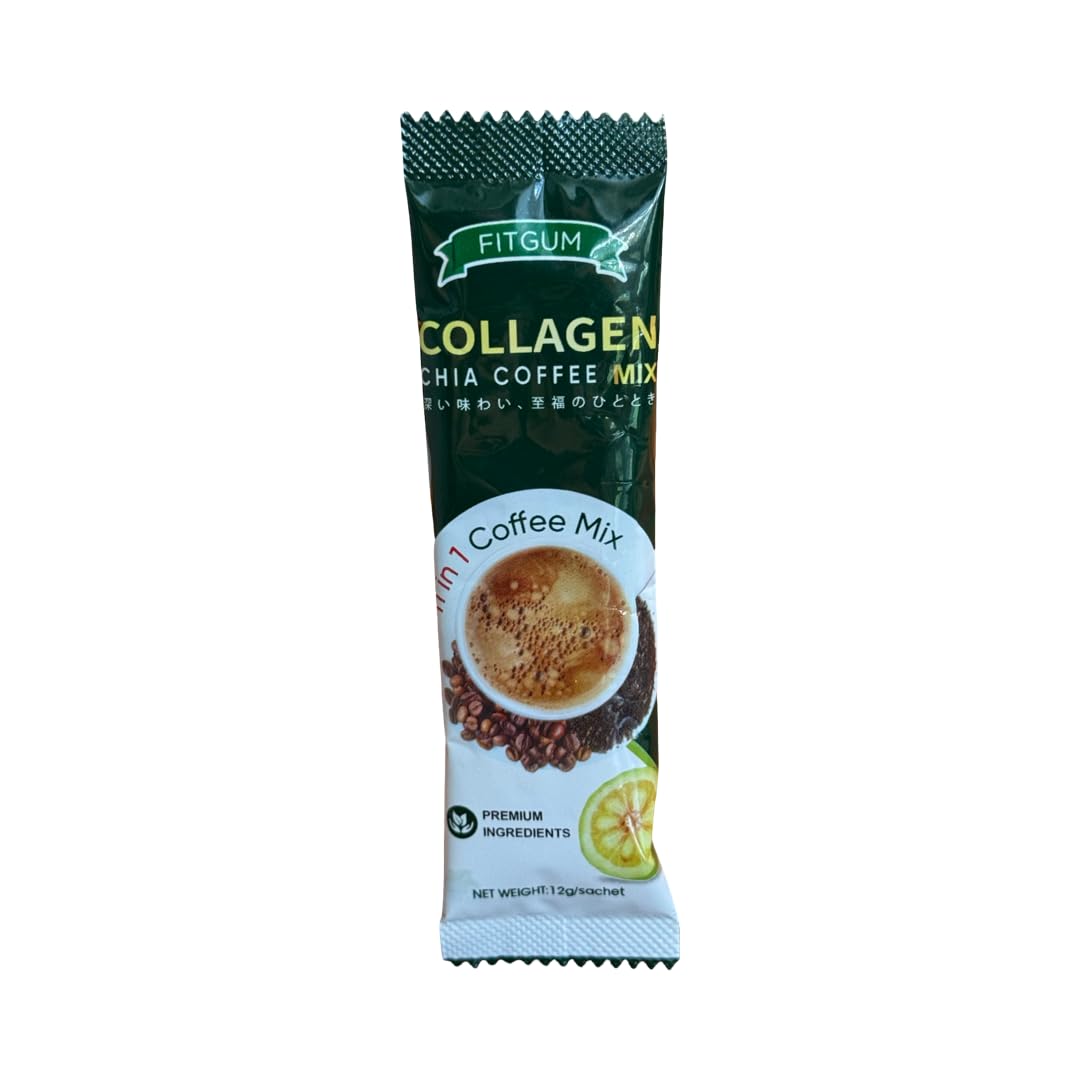 Beauty Milk Collagen Chia Coffee packaging details