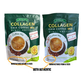 Beauty Milk Collagen Chia Coffee sachets display