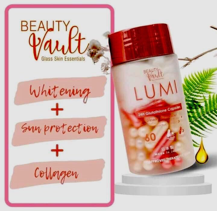 Beauty Vault LUMI 24H Glutathione Capsules close-up