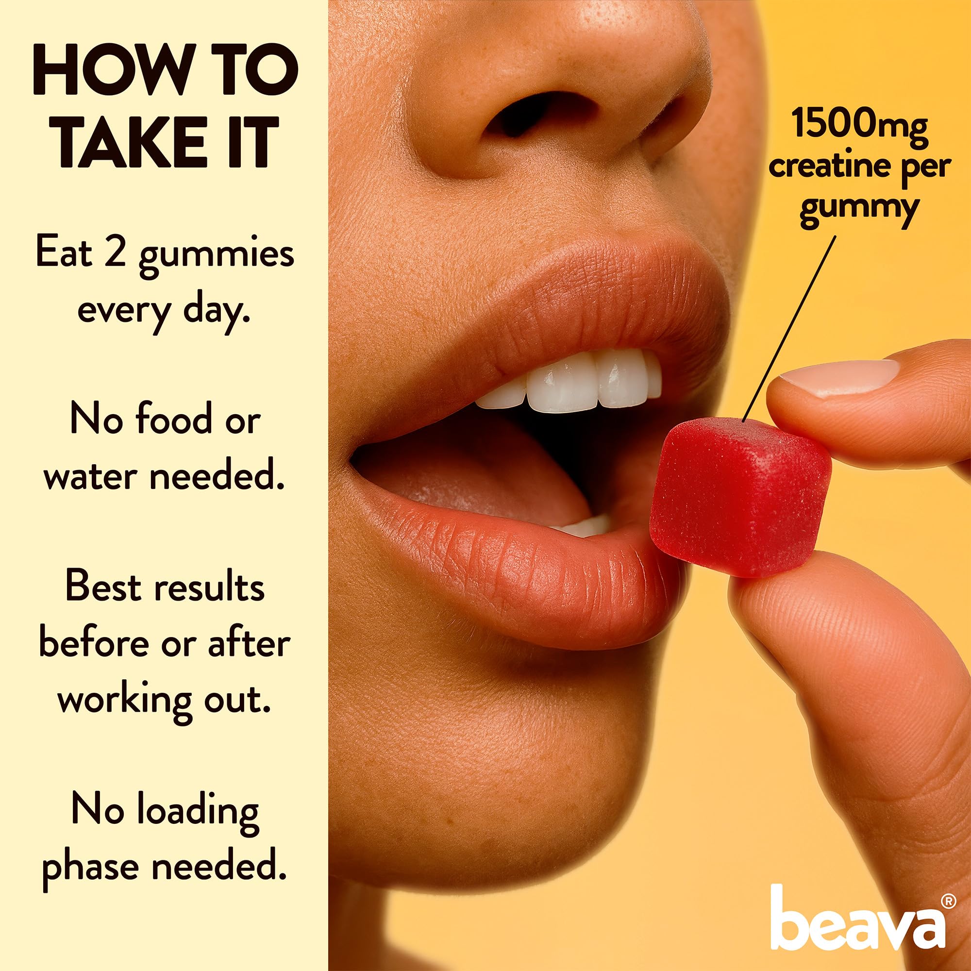 beava Creatine Gummies nutritional information