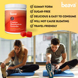 beava Creatine Gummies opened package with gummies visible