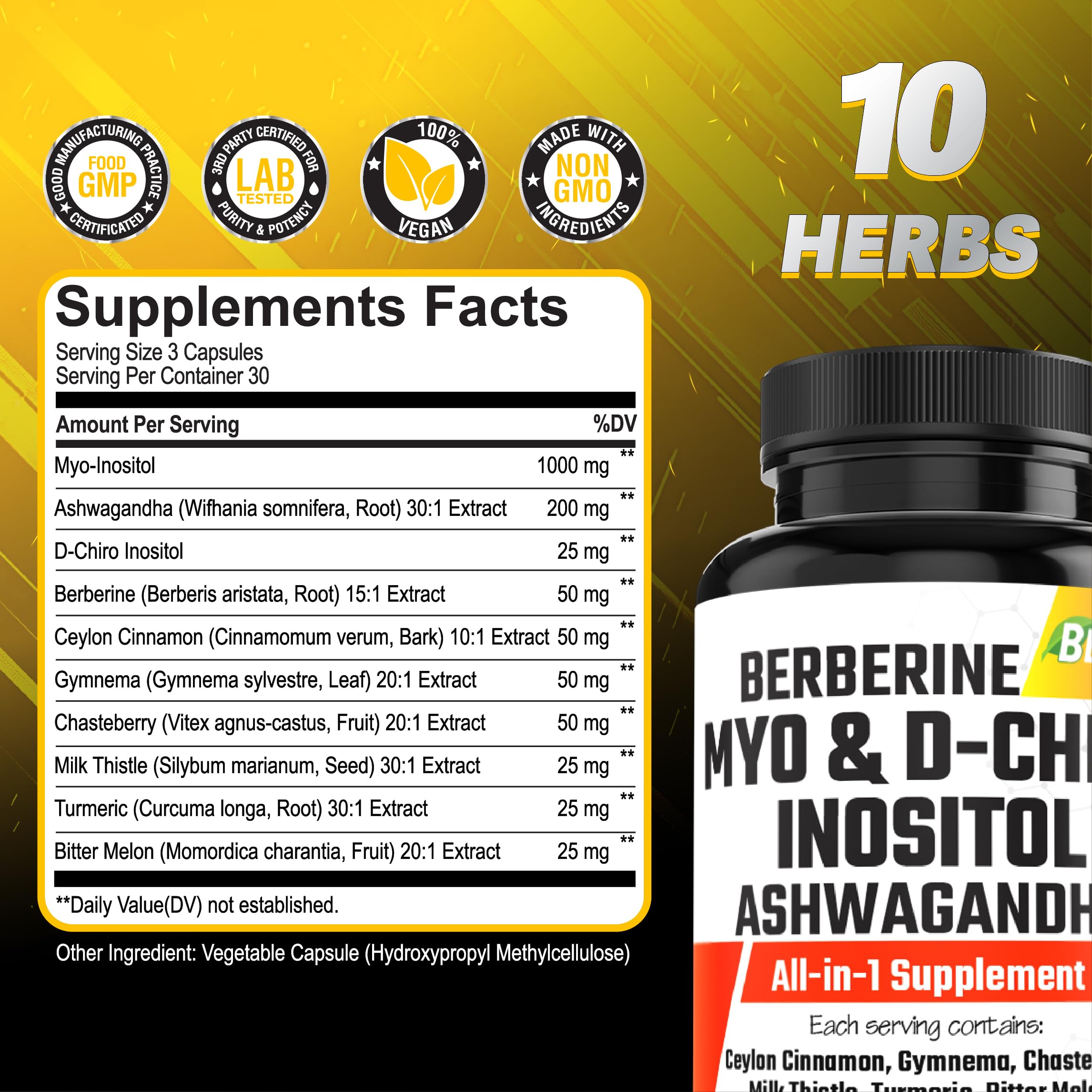 BEBEFEN B8 (Inositol) supplement packaging with nutritional information