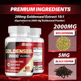 BEBEFEN Goldenseal Extract Capsules 2000mg ingredients list
