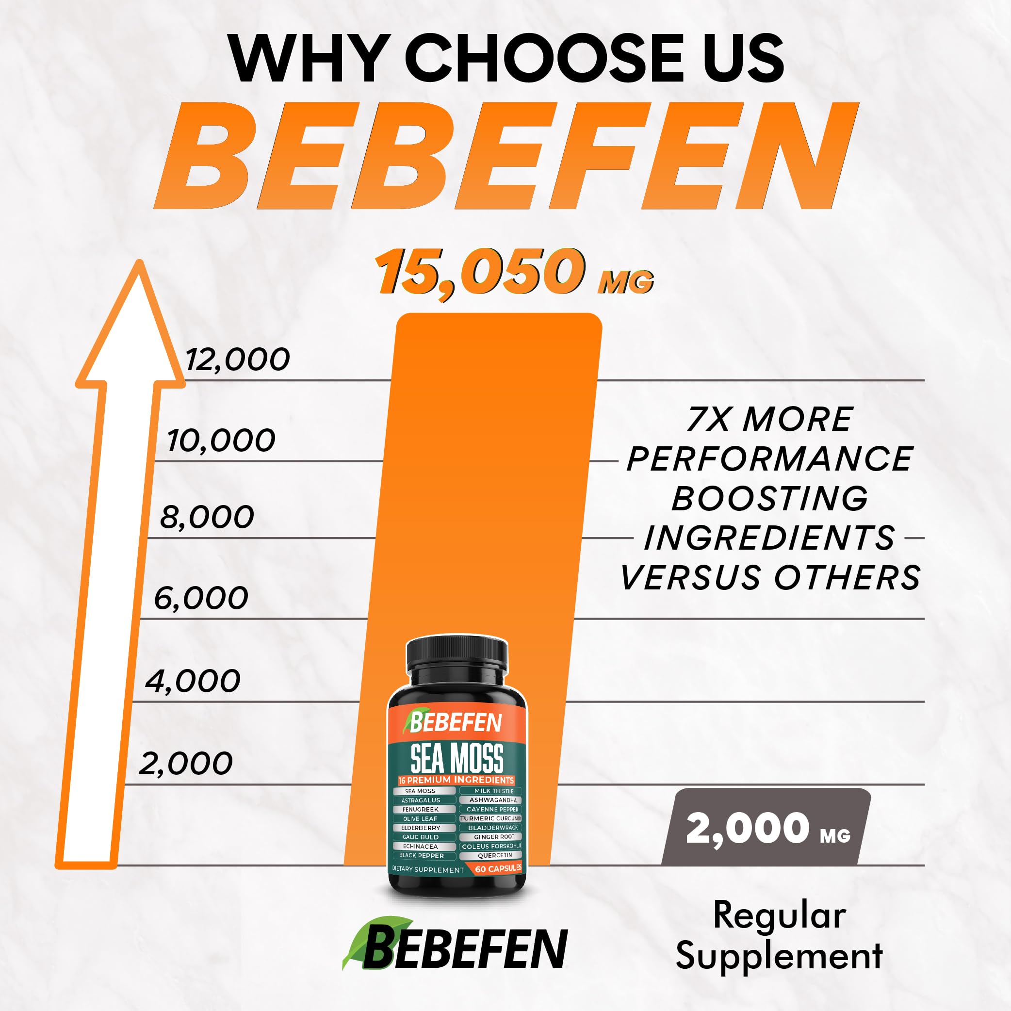 BEBEFEN Sea Moss Complex ingredients list