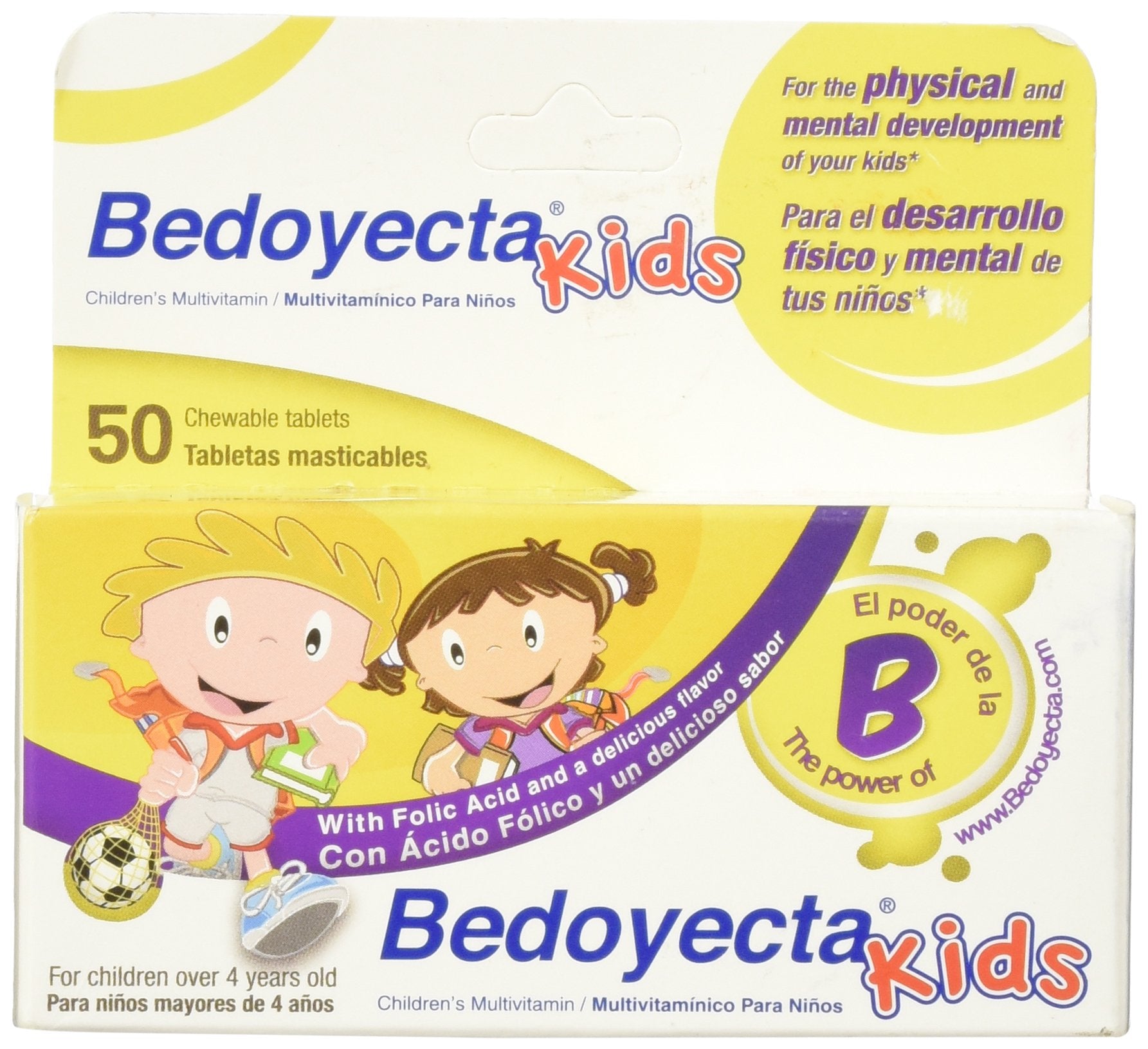 Bedoyecta Kids Multivitamins 50-count front view