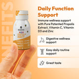 BEE & YOU Kids daily wellness Support Propolis Supplement with measuring scoop