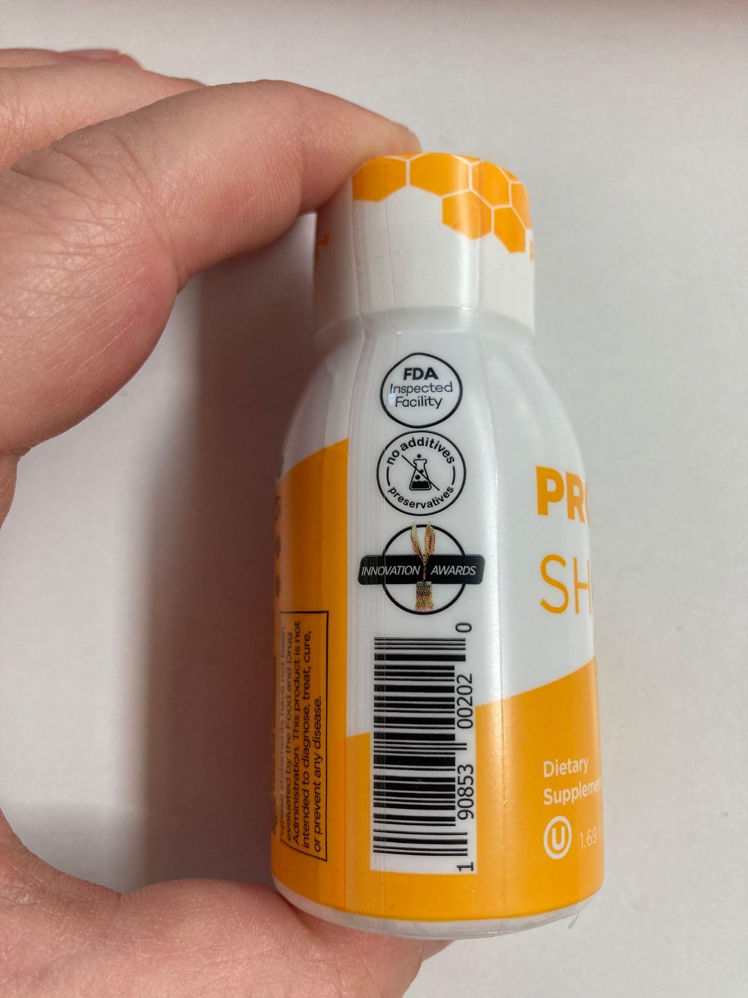 BEE & YOU Propolis daily wellness Support Supplement close-up of label
