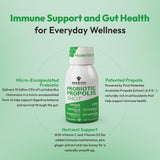 BEE & YOU Propolis Shot side view with dosage information