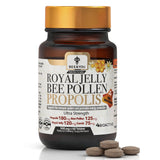 BEE & YOU Royal Jelly Propolis Bee Pollen Tablets front view
