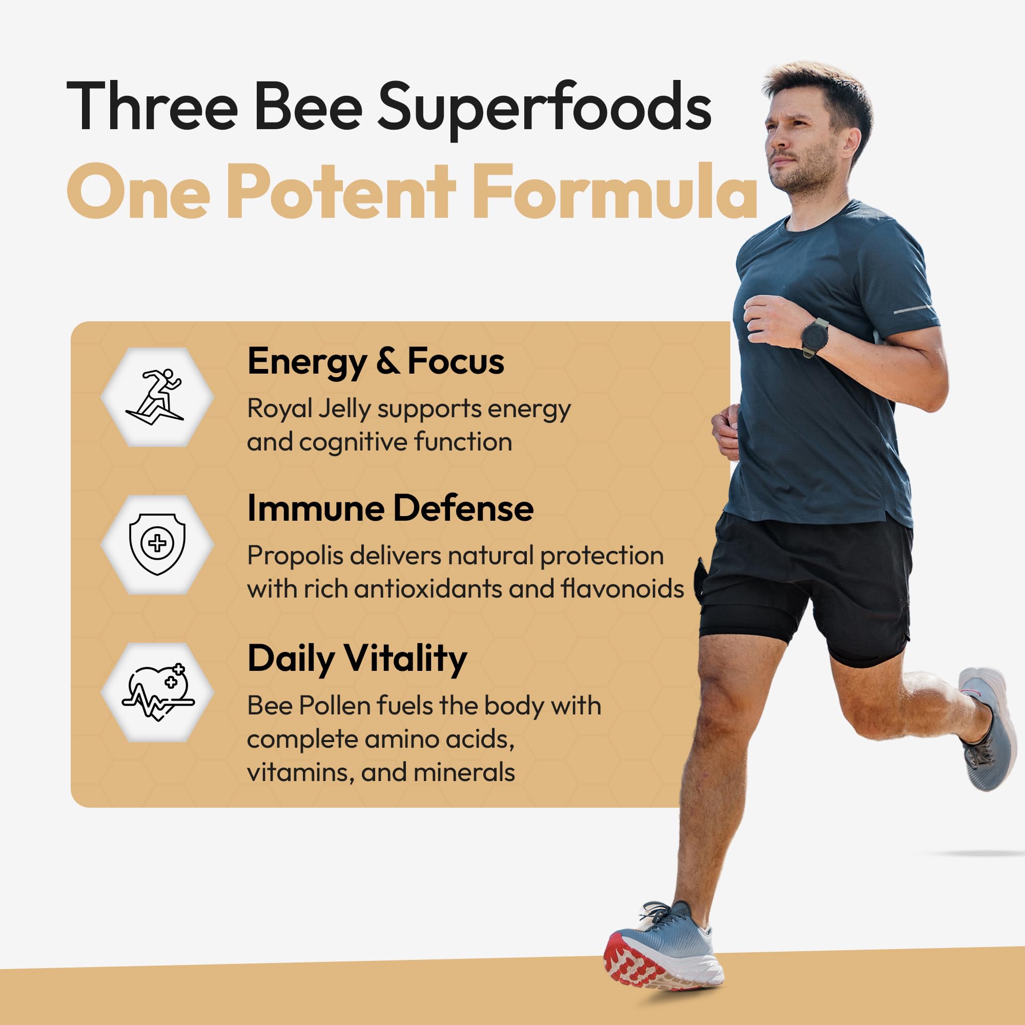 BEE & YOU Royal Jelly Propolis Bee Pollen Tablets ingredients list