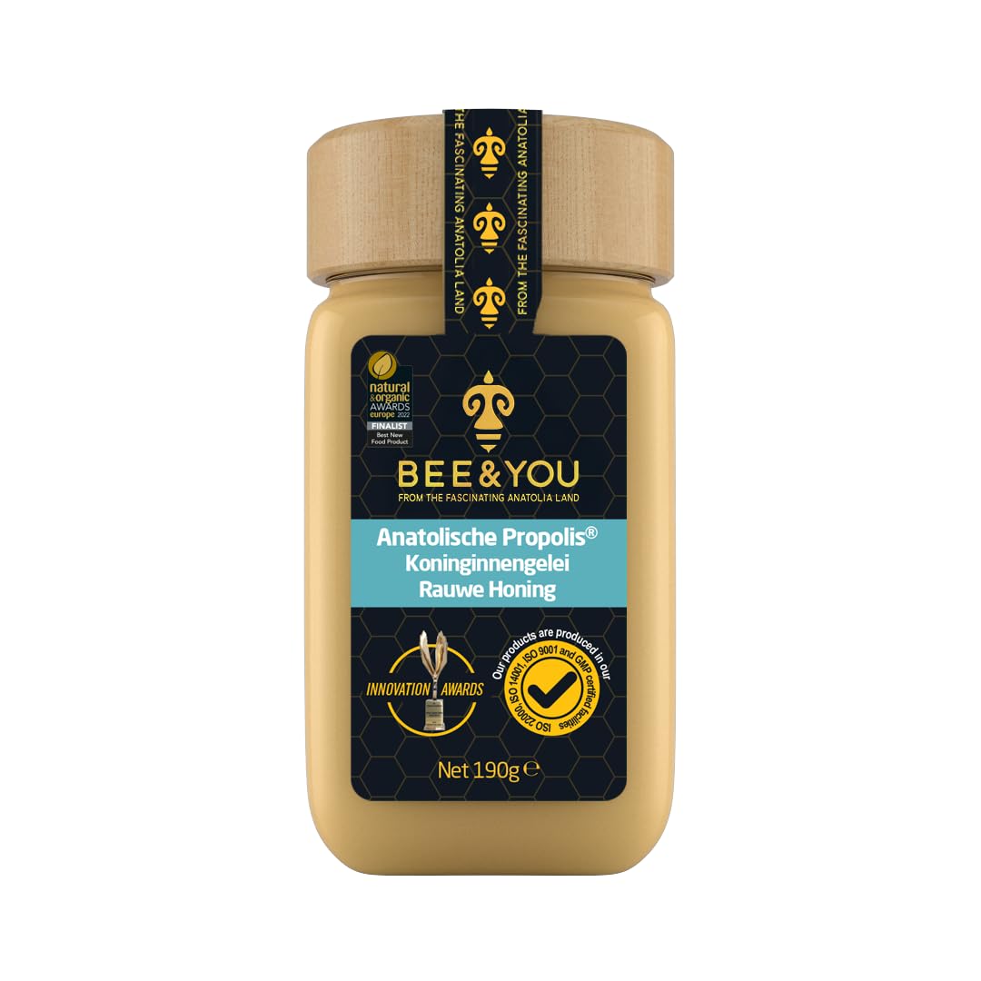BEE & YOU Royal Jelly with Propolis 191g jar front view