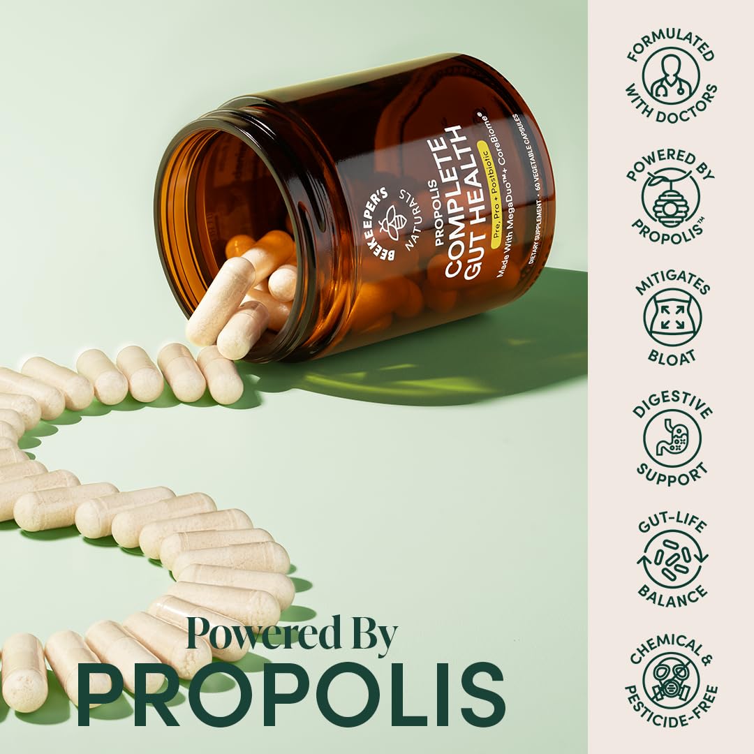 Beekeeper's Naturals Complete a daily routine 90 Capsules back view