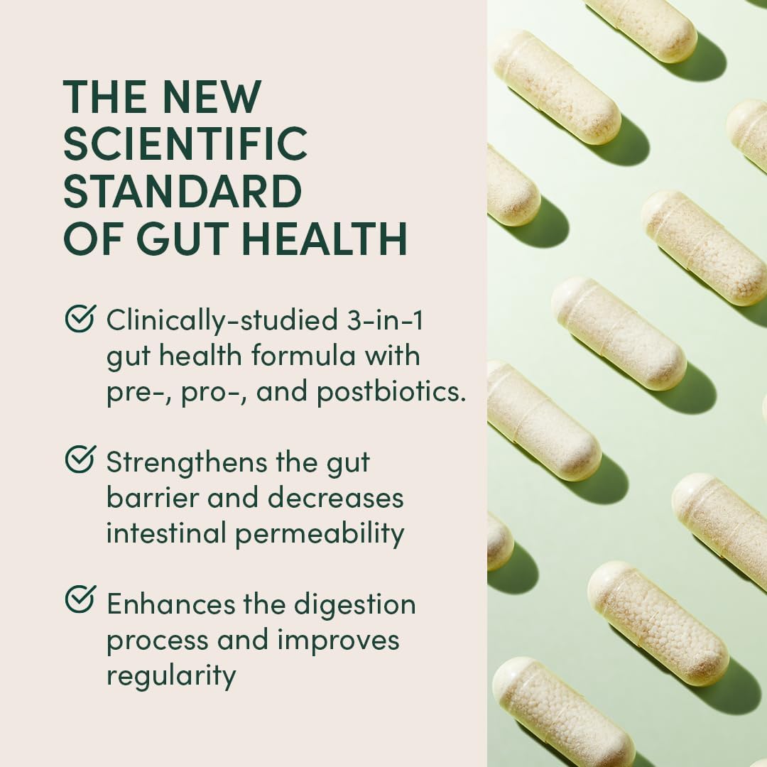 Beekeeper's Naturals Complete a daily routine capsules on a wooden table