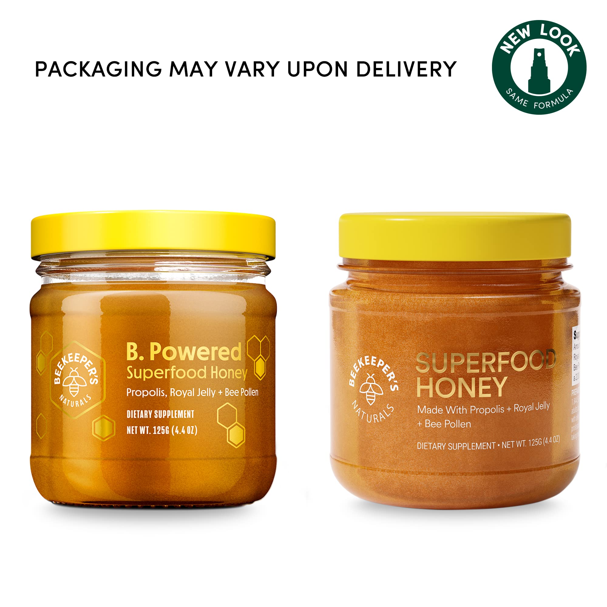 Beekeeper's Naturals Superfood Honey 125g ingredients close-up