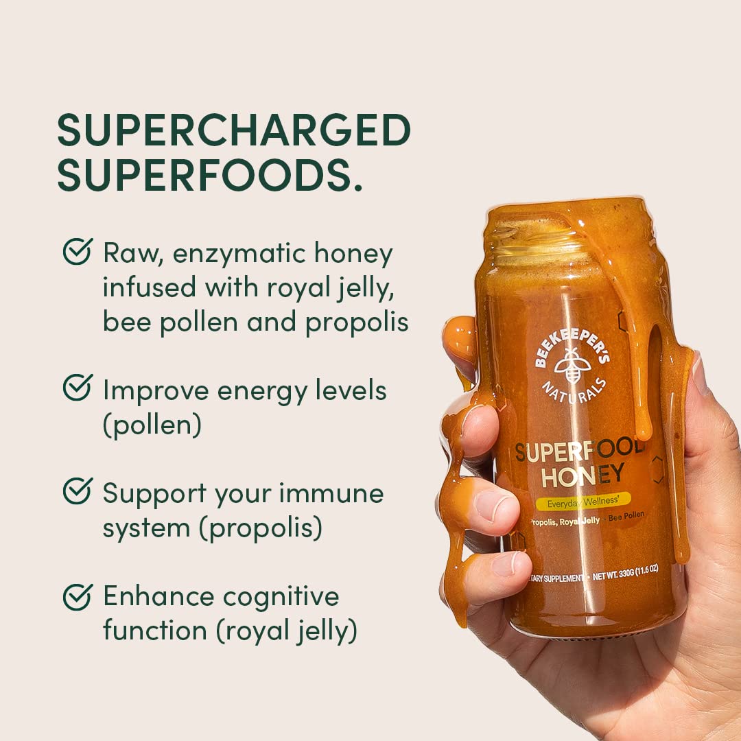 Beekeeper's Naturals Superfood Honey 125g packaging