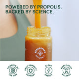 Beekeeper's Naturals Superfood Honey 329g label close-up