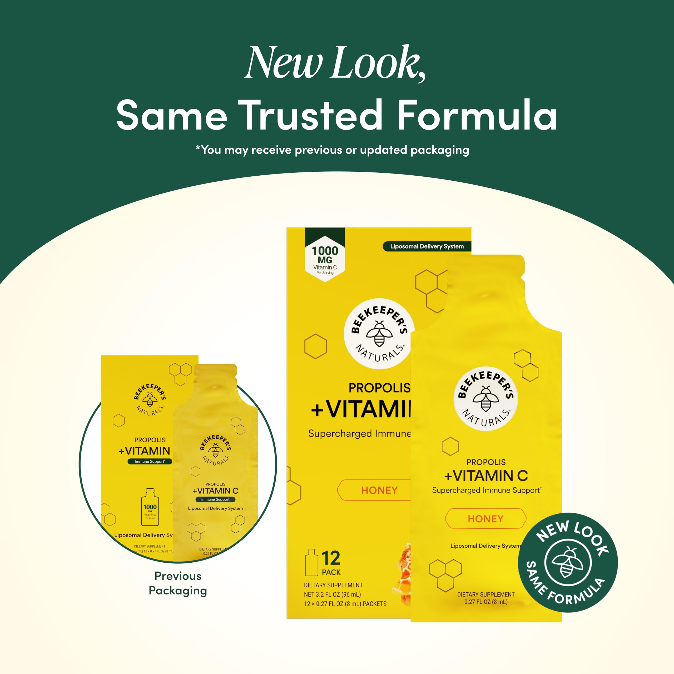 Beekeeper's Naturals Vitamin C Propolis Supplement packaging