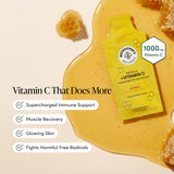Beekeeper's Naturals Vitamin C Propolis Supplement packet with honey