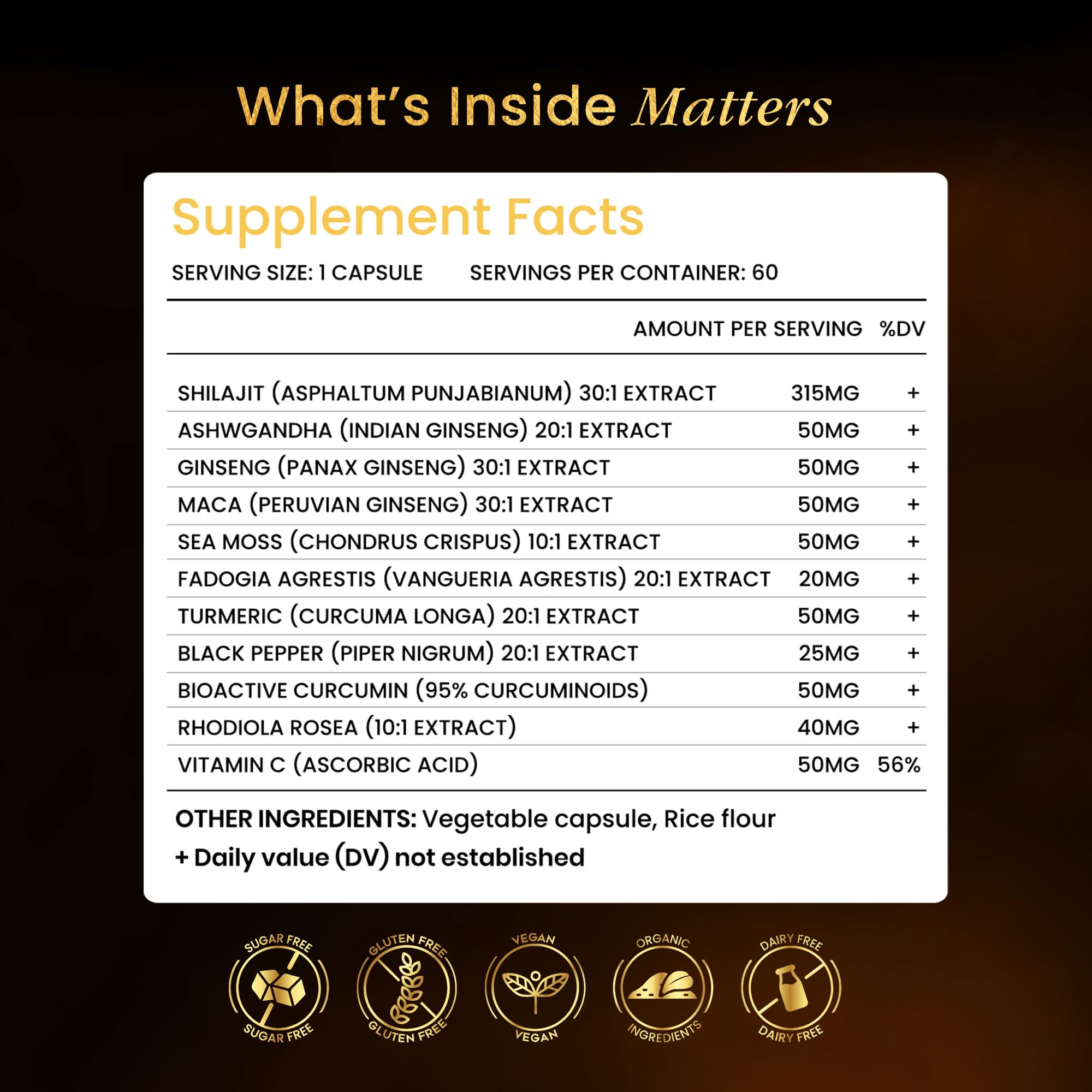 BeepWell Shilajit Capsules side view showing capsule size