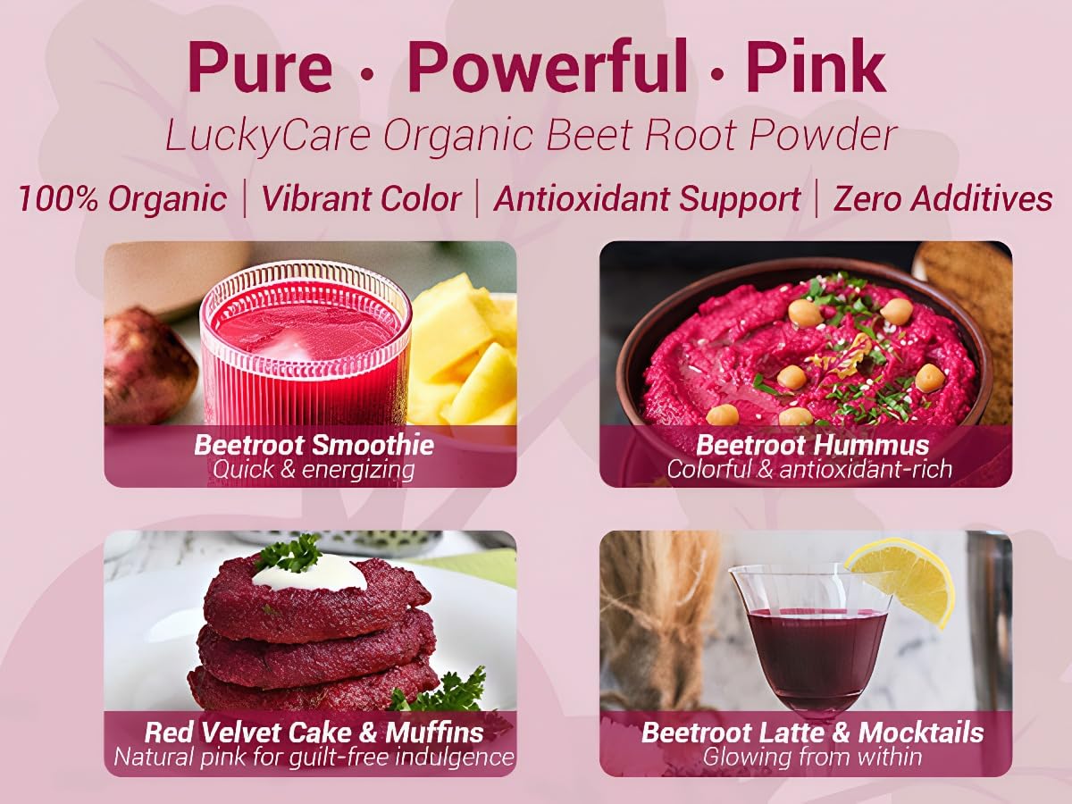 Beetroot powder sprinkled on oatmeal