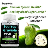 BEIN DOUX Soursop Graviola Capsules with free guide