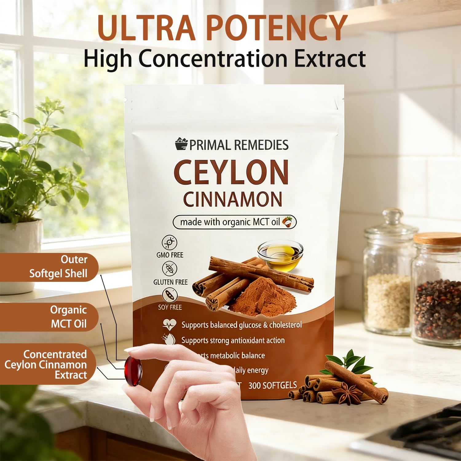 BELANO Blended Vitamin & Mineral Supplement on a wooden table