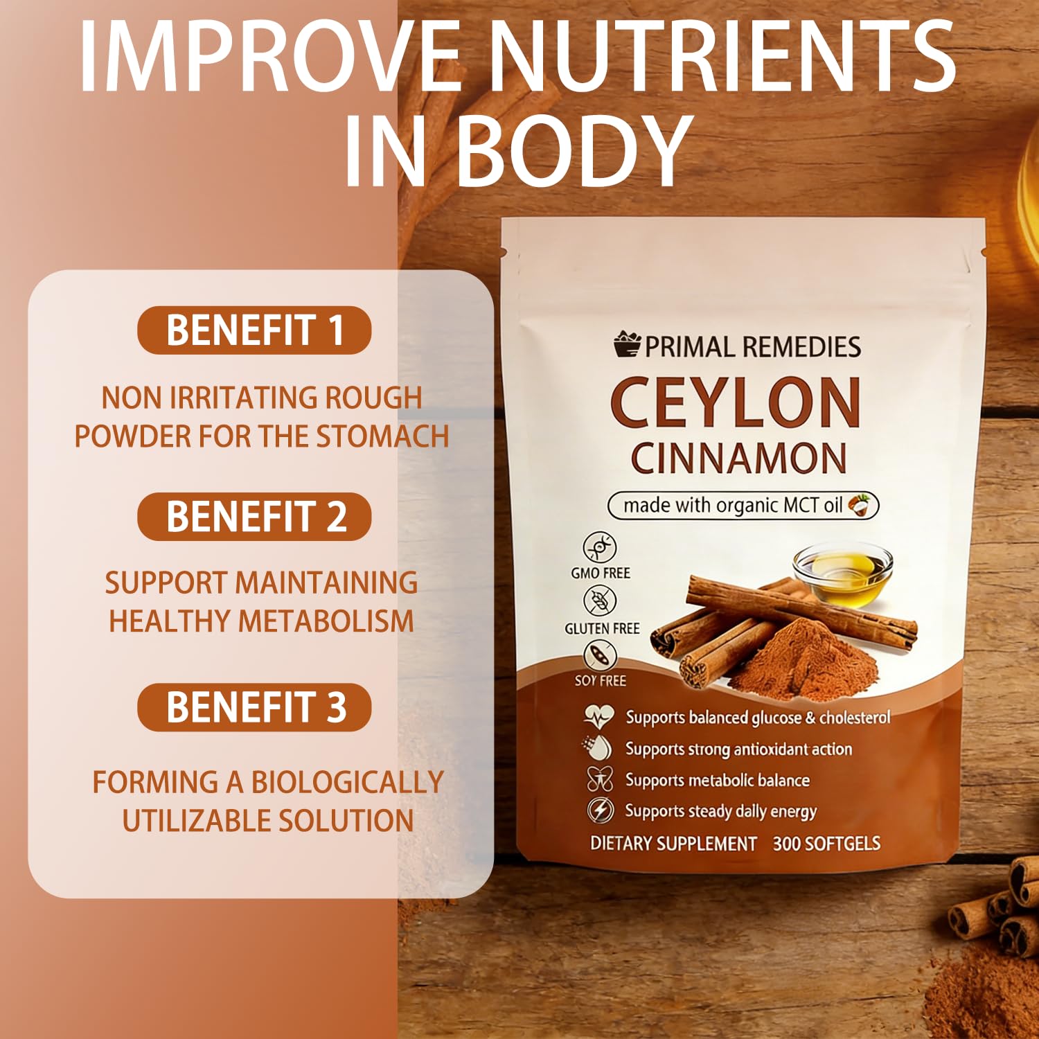 BELANO Blended Vitamin & Mineral Supplement with a measuring spoon