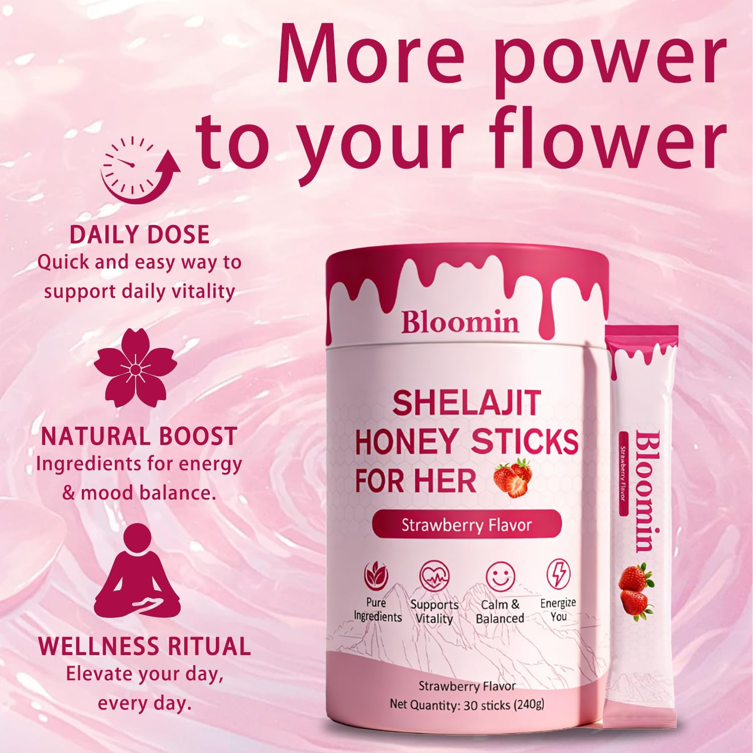 BELANO Shilajit Honey Sticks opened showing contents