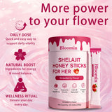 BELANO Shilajit Honey Sticks opened showing contents
