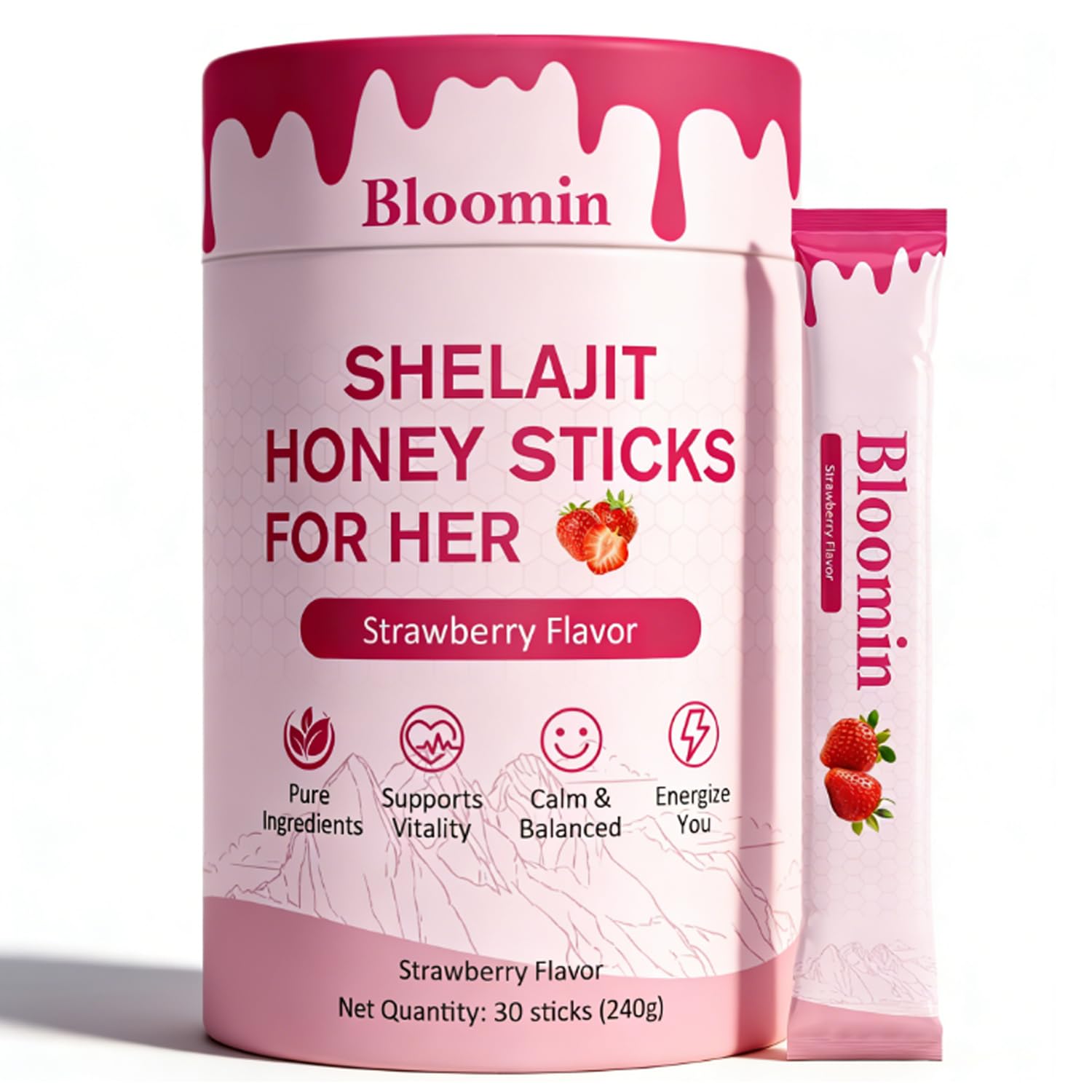 BELANO Shilajit Honey Sticks packaging front view