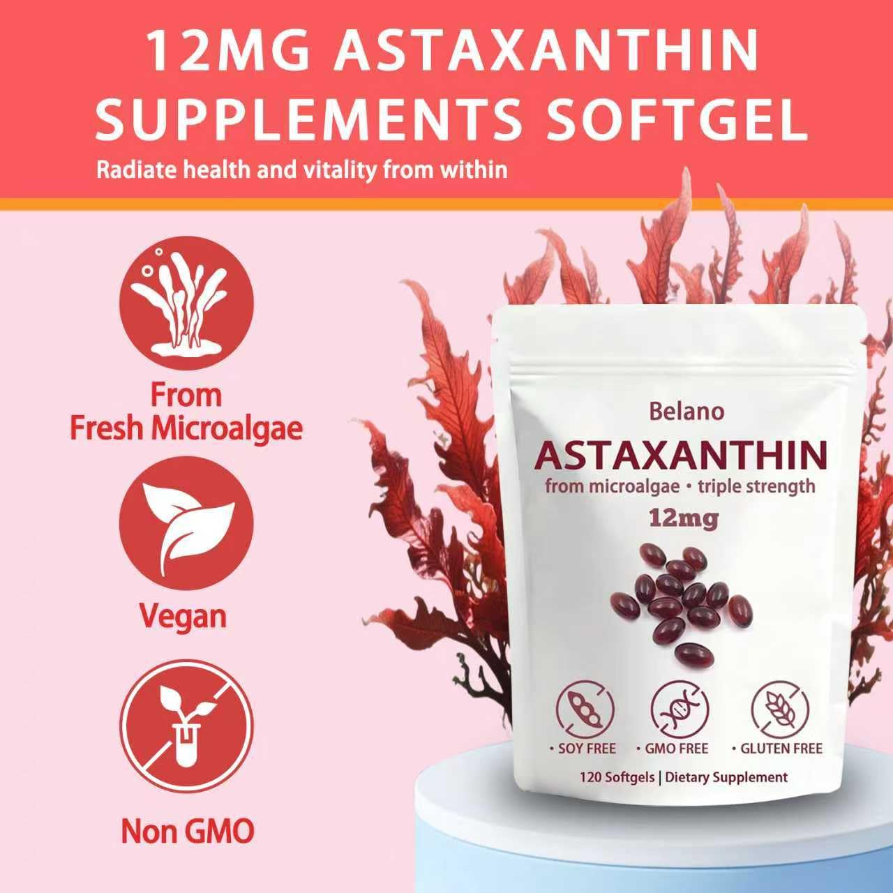 BELANO softgels bottle side view