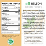 Beleon Ginseng Root Powder packaging with product details