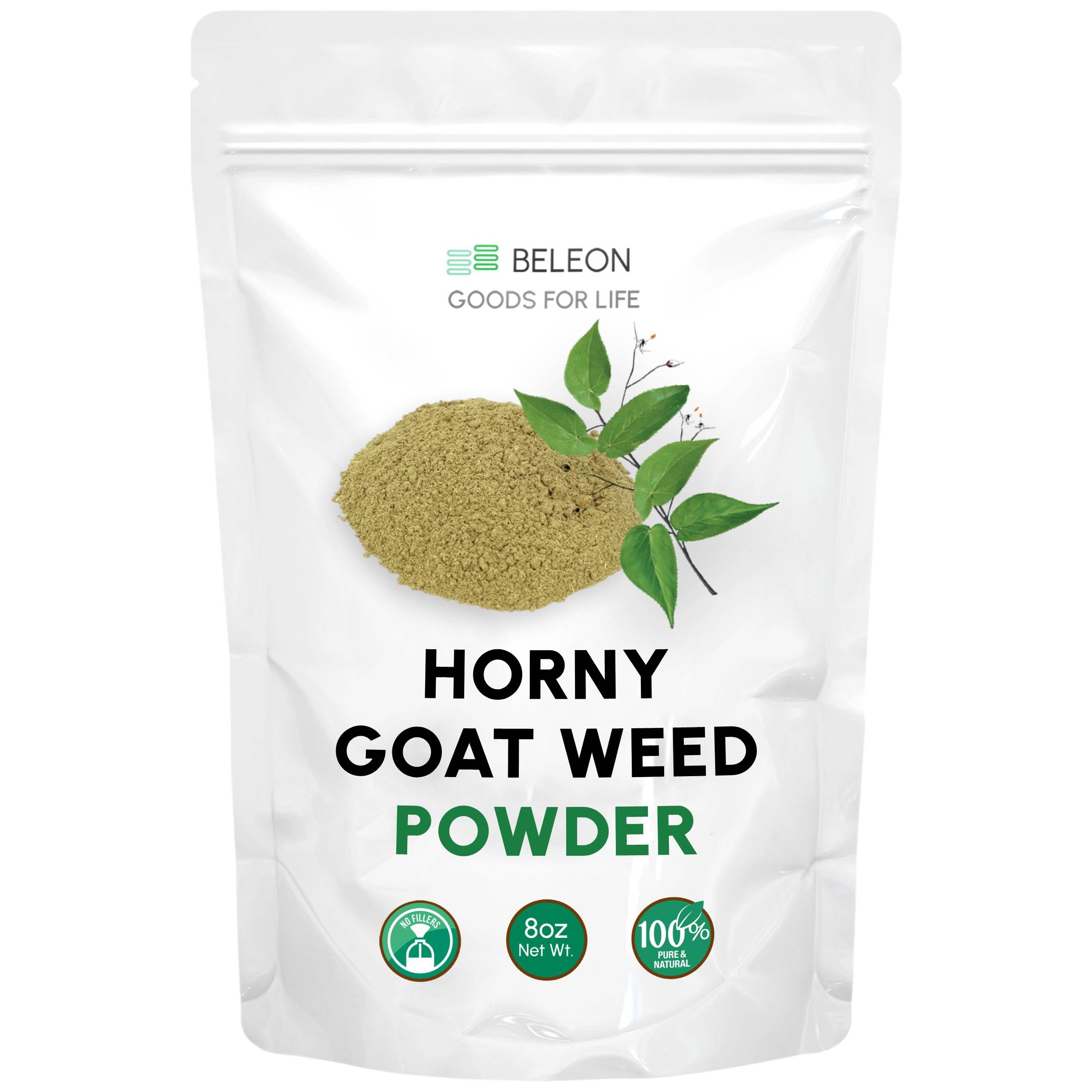 Beleon Goods For Life Horny Goat Weed Powder 240g front view