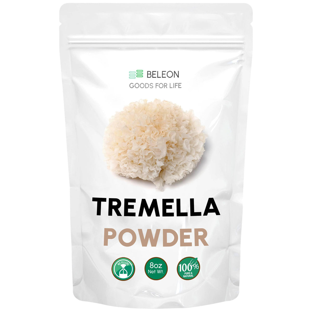 Beleon Goods For Life Tremella Mushroom Powder 240g front view