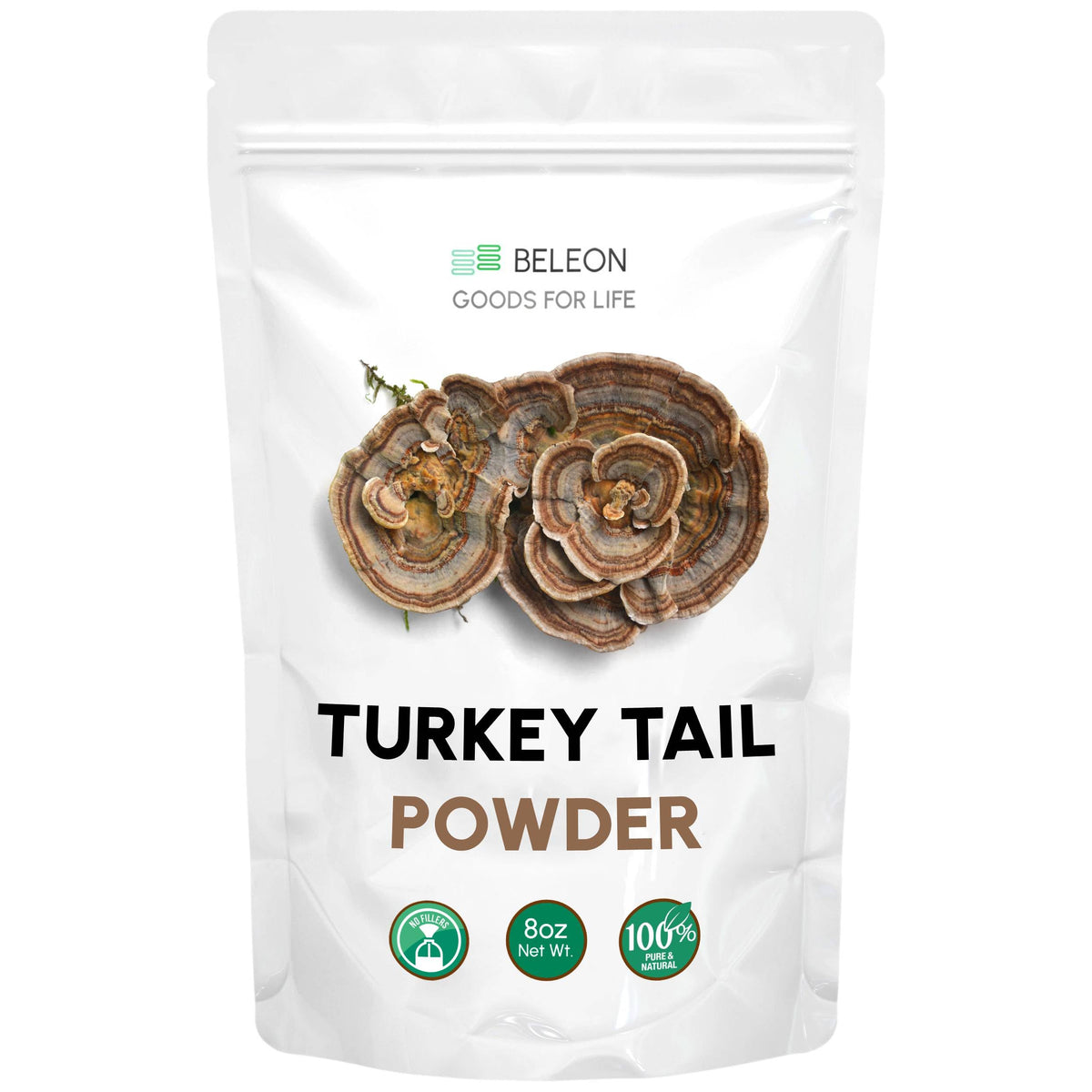 Beleon Goods For Life Turkey Tail Mushroom Powder front view