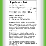 Beleon Horny Goat Weed capsules with measuring spoon